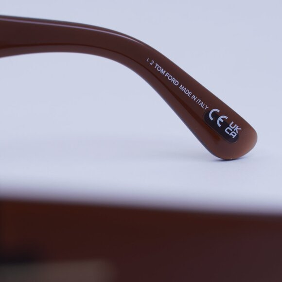 Tom Ford Jacquetta FT0921 48G Sunglasses Brown Square Frame, Brown Lenses - Picture 8 of 10